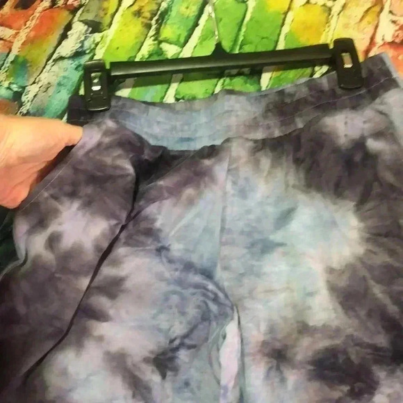 VOGO indigo/purple tie dye pants with pockets size medium - Picture 2 of 8
